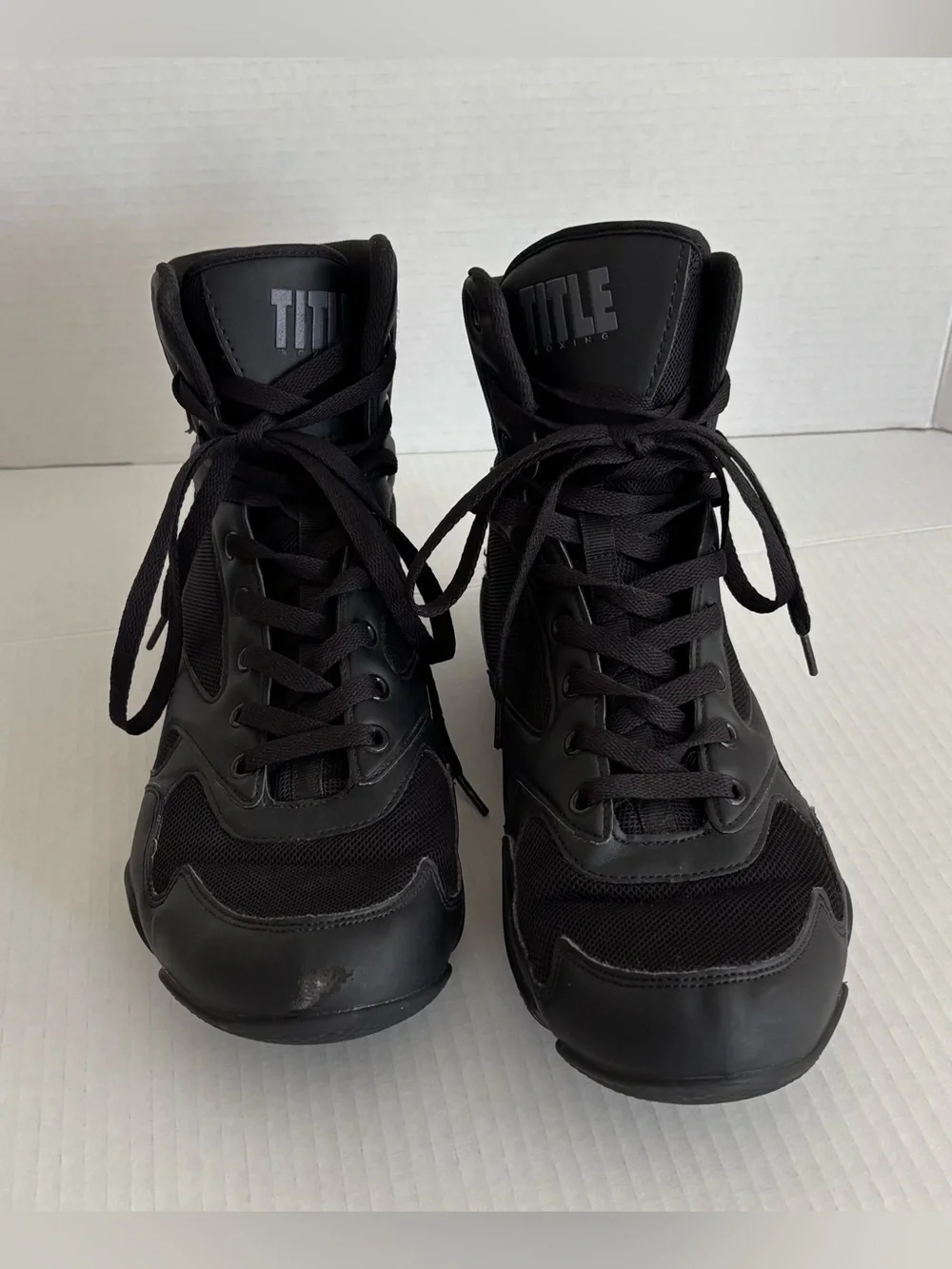 Title Charged Boxing Black Shoes Men’s Size 10.5 - Used Great Condition (No Box)